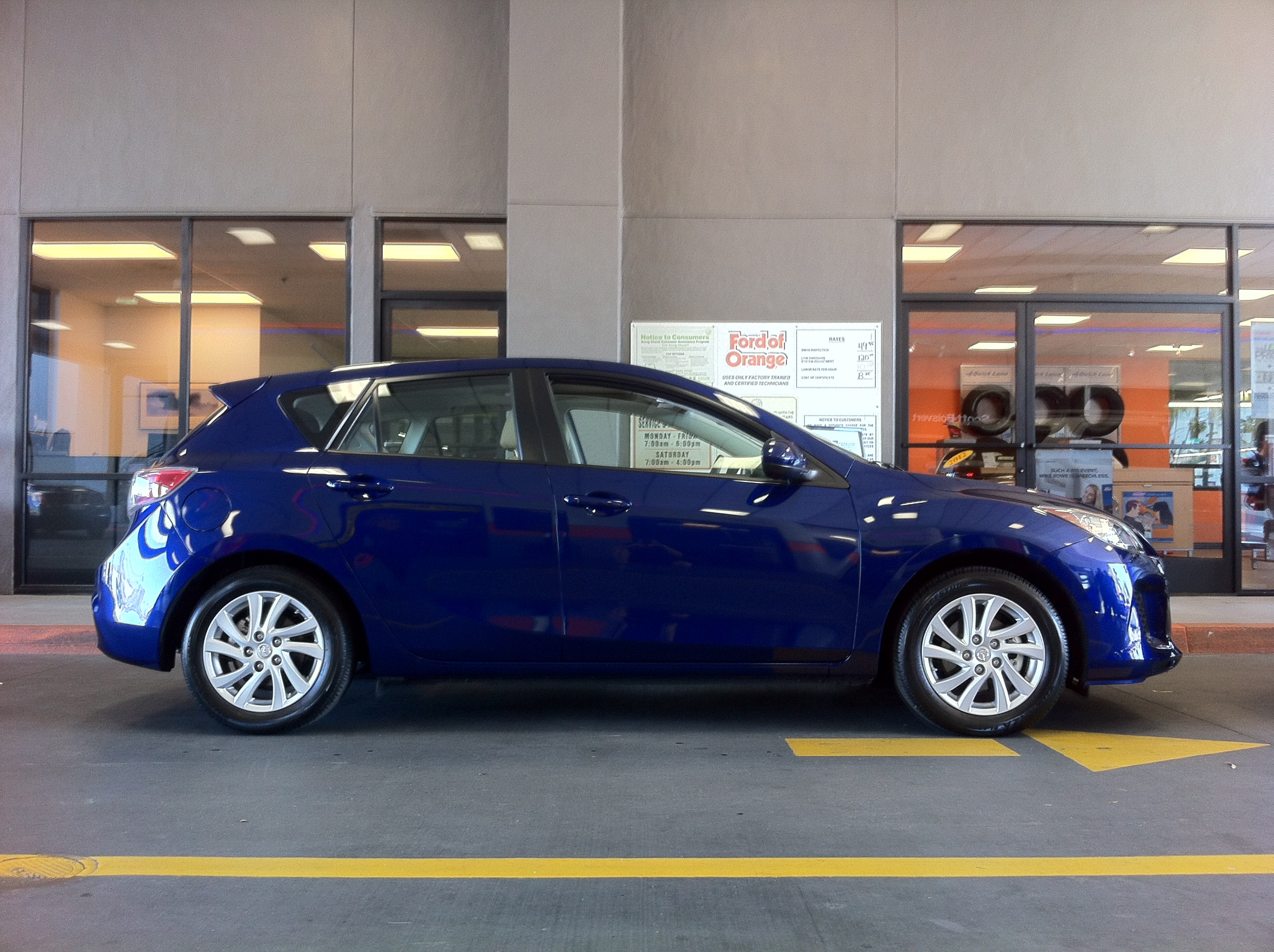 Mazda 3 at dealer.JPG